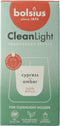 Bolsius - Clean Light - Geurkaars - Navulling - 2 stuks per verpakking - Cypress & Amber