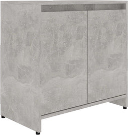 vidaXL - Badkamerkast - 60x33x61 - cm - bewerkt - hout - betongrijs