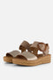 Gabor Sandalen - Platte sandalen - Suede - Beige - Maat 42