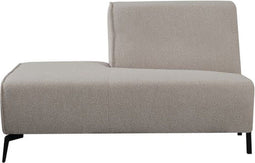 LABEL51 Bank Nero Element Ottomane Links Naturel Bouclé