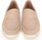 PS Poelman ODETTE - Dames loafers - Suède - Middel Beige - Maat 42