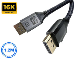 SBVR DisplayPort 2.1 - DP Kabel - 16K@60Hz/8K@120Hz/4K@240Hz - Zwart - 1.2 meter