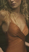 Barts Isla Shaping One Piece - Dames Badpak - V-hals verstelbare schouderbandjes - Rust