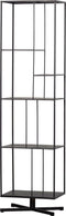 WOOOD Exclusive Jiske Boekenkast - Metaal - Zwart - 184x50x35
