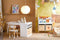 SoBuy KMB113-W - Kindertafelset - 2 Stoelen - Wit