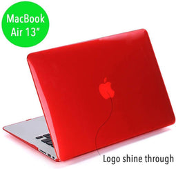 Lunso Geschikt voor MacBook Air 13 inch (2010-2017) cover hoes - case - Glanzend Rood