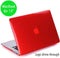 Lunso Geschikt voor MacBook Air 13 inch (2010-2017) cover hoes - case - Glanzend Rood