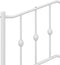 vidaXL - Bedframe - met - hoofd- - en - voeteneinde metaal - wit - 120x190 - cm
