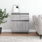 vidaXL - Dressoir - 60x35x70 - cm - bewerkt - hout - grijs - sonoma - eikenkleurig