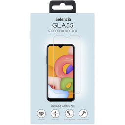 Selencia Samsung Galaxy A01 - Gehard Glas Screenprotector - 9H krasbestendig