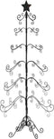 vidaXL - Kerstdecoratie - kerstboom - 215 - cm - metaal - zwart