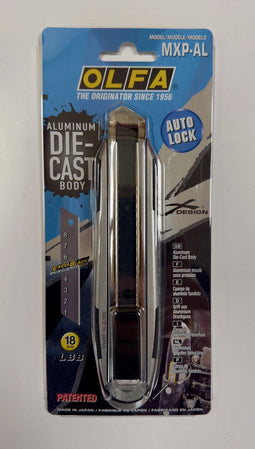 OLFA Afbreekmes - Metalen breekmes 18mm met vergrendeling - X-design