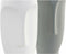 Vaas DKD Home Decor 11 x 11 x 26,8 cm Gezicht Keramisch Grijs Wit (2 Stuks)