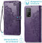 iMoshion Hoesje Geschikt voor Xiaomi Mi 10T Pro / Mi 10T Hoesje Met Pasjeshouder - iMoshion Mandala Bookcase - Paars