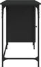 vidaXL - Computerbureau - 131x48x75 - cm - bewerkt - hout - zwart