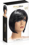 World Wigs Berangere - Pruik - Kort Donkerbruin - Carre met Schuine Pony