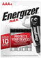 Energizer MAX - AAA Alkaline Wegwerpbatterij - 4 stuks