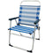 Strandstoel Aktive Blauw Wit 48 x 88 x 50 cm Aluminium Opvouwbaar (4 Stuks)
