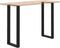 vidaXL - Salontafelpoten - 2 - st - U-vormig - 40x(110-111) - cm - staal - zwart