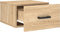 vidaXL - Nachtkastjes - 2 - st - wandgemonteerd - 35x35x20 - cm - sonoma - eikenkleur