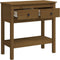 vidaXL - Wandtafel - 75x35x75 - cm - massief - grenenhout - honingbruin