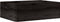 vidaXL - Houten - kist - met - handvatten - 40x30x13 - cm - massief - grenenhout - zwart
