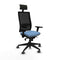 Bureaustoel met hoofdsteun Piqueras y Crespo 3D066G1 Hemelsblauw