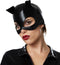 Dressforfun Hete kat M - Verkleedkostuum - Catsuit met kattenstaart en masker - Zwart