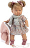 Llorens soft body pop Alexandra blond haar met geluid 42 cm
