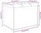 vidaXL Opbergbank - Opbergruimte - Sonoma eiken - 62x42x45 cm