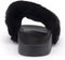 Warmbat Barlee - Dames Slippers - Pluizige voetband van wol - Zwart - Maat 40