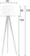 Zuiver Tripod Vloerlamp/ Staande driepoot lamp Wood Zwart