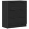 vidaXL - Zwart - Eiken - Dressoir - 60x30x70 - cm - Gemaakt - van - Hout