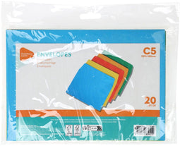 Gekleurde Enveloppen C5, 20st.