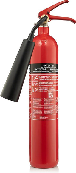 Smartwares FEX-15621 - CO2 Brandblusser - 2 kg - Brandklasse B - BSI Gecertificeerd - Rood
