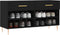 vidaXL - Schoenenbank - 102x35x55 - cm - bewerkt - hout - zwart