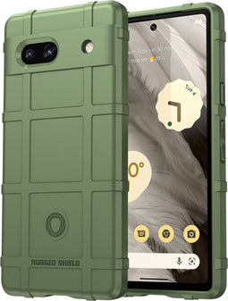 imoshion Hoesje Geschikt voor Google Pixel 7a Hoesje Siliconen - imoshion Rugged Shield Backcover - Groen
