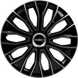WRC Wieldoppen 14 inch - zwart/zilver - 4st