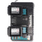 2-slot Makita DC 18 RD dubbele snellader 7,2 volt tot 18 volt voor 1-2 Li-ion, NiMH-batterijen, met