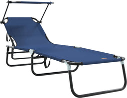 vidaXL - Vouwbare - Waarde - met - Luifel - - - Blauw - - - 600D - Oxfordstof