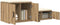 vidaXL - Opslagkast - Artisan - Eiken - 127x41x40 - cm - Engineering - Hout