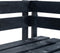 vidaXL - Tuinhoekbank - pallet - hout - zwart