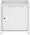 vidaXL - Gangbankje - SANDNES - wit - 45x40x50 - cm - massief - grenenhout