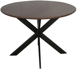 StarFurn Eettafel Ferris Eiken Rond 110cm Walnoot