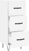 vidaXL - Dressoir - 34,5x34x90 - cm - bewerkt - hout - wit