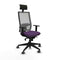 Bureaustoel met hoofdsteun Piqueras y Crespo 1D066G1 Paars
