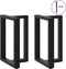 vidaXL - Eettafelpoten - 2 - st - T-vormig - 60x35x(72-73) - cm - staal - zwart