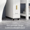 Coast Smalle Badkamerkast - Organizer met Lade en Tissuehouder - 50 x 16 x 69 cm - Wit