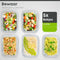 Savoré Kitchen - Vershoudbakjes Set - 5 glazen containers 1040 ml met stoomdeksel