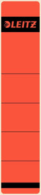 Rugetiket Leitz smal/kort 39x192mm zelfklevend rood - 10 stuks